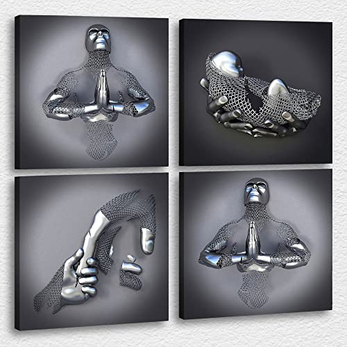 4 Piece 3d Canvas Print-22