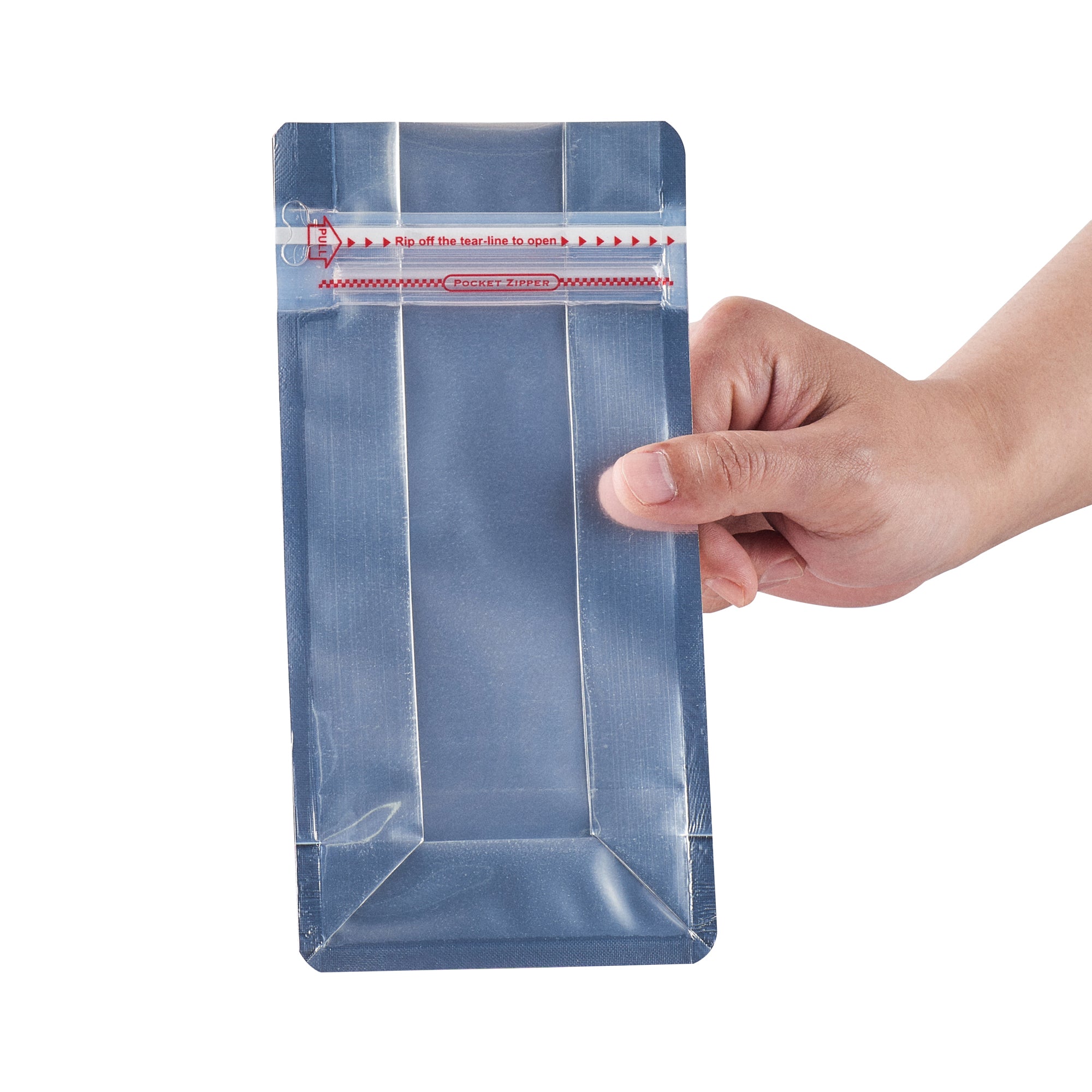 Red Plastic Small Snack Bags with Double Seal & Rip Lock - 8x4x2.5 Inches, Heat Sealable, 100 Count Box - Perfect for Food Storage, Meal Prep, and Travel Snacks