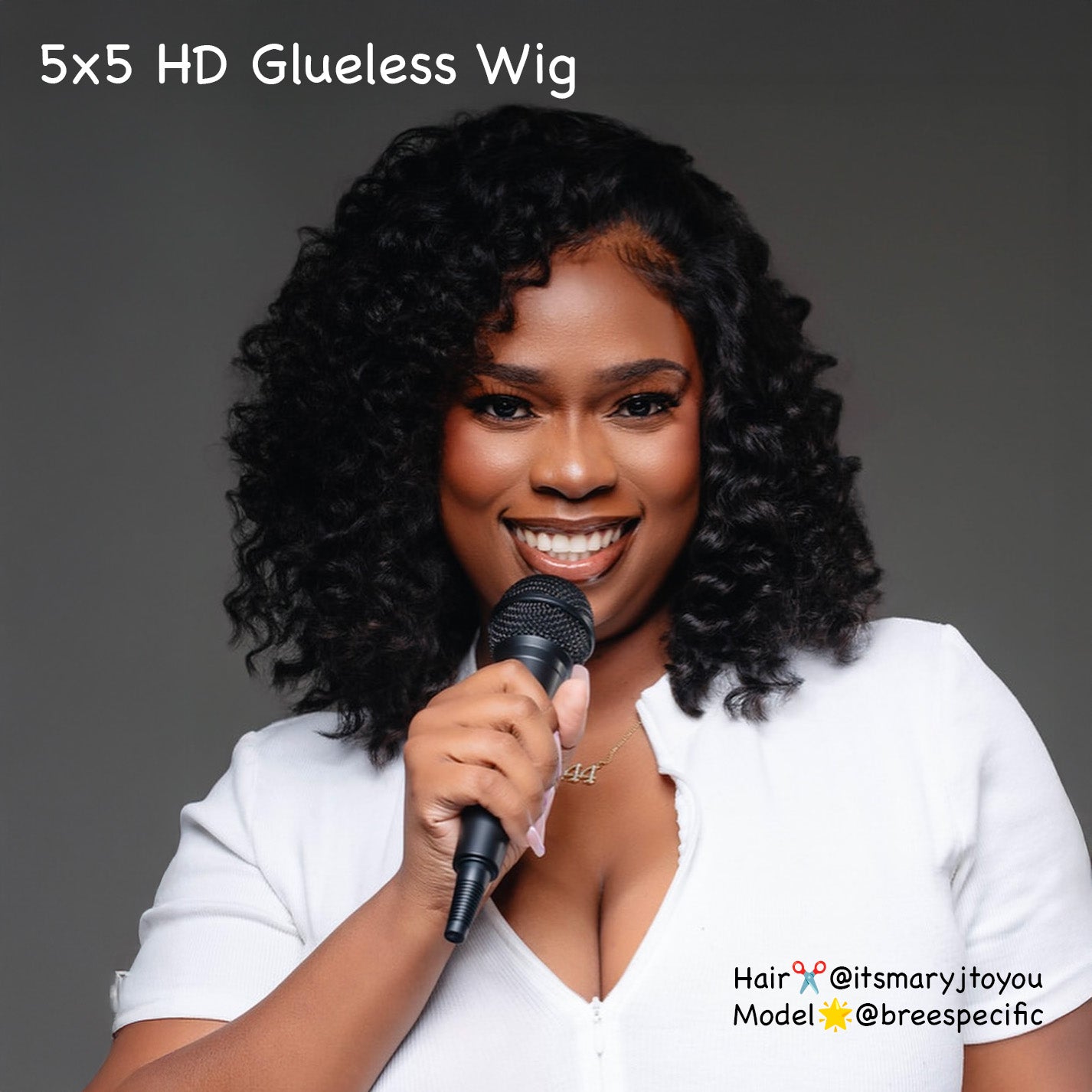 5x5 HD Lace Closure Wig 1B Natural Black - 200% Density Glueless Human Hair Wig for Women - Perfect for Daily Wear, Parties & Special Occasions
