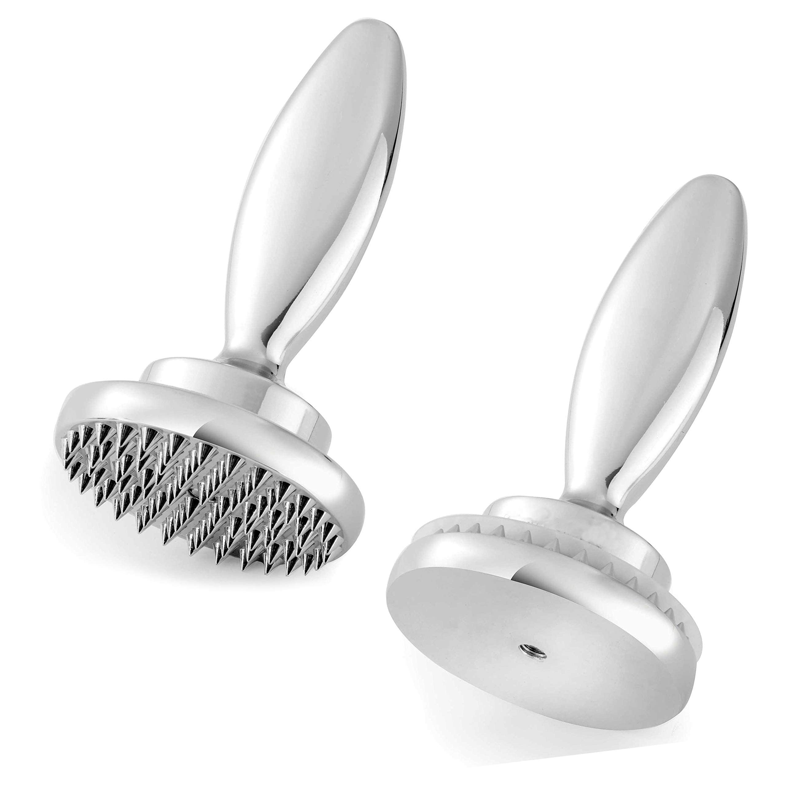 Premium Dual-Sided Meat Tenderizer & Marinating Tool - Heavy Duty Stainless Steel Mallet for Steak, Chicken & Pork - Perfect for Grilling, BBQ & Home Cooking - Reversible Hammer Design for Even Tenderizing