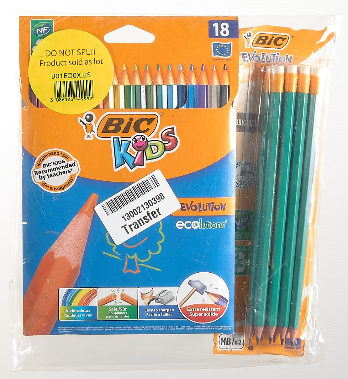 BIC Evolution Original with Eraser Graphite Pencils, BIC Kids Couleur Felt Pens & ECOlutions Colored Pencils Set - Perfect for School, Office & Art Projects - 1 Pack