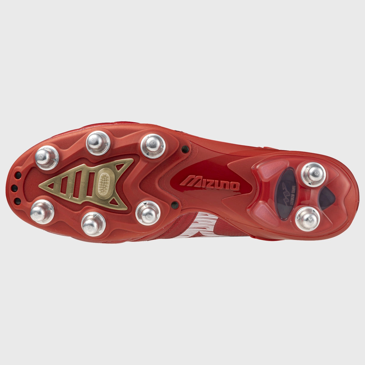 Mizuno Morelia Neo IV Beta Elite SI Rugby Boots - Lightweight Soccer Cleats for Men - Ruby Red - Perfect for Rugby, Football & Turf Training
