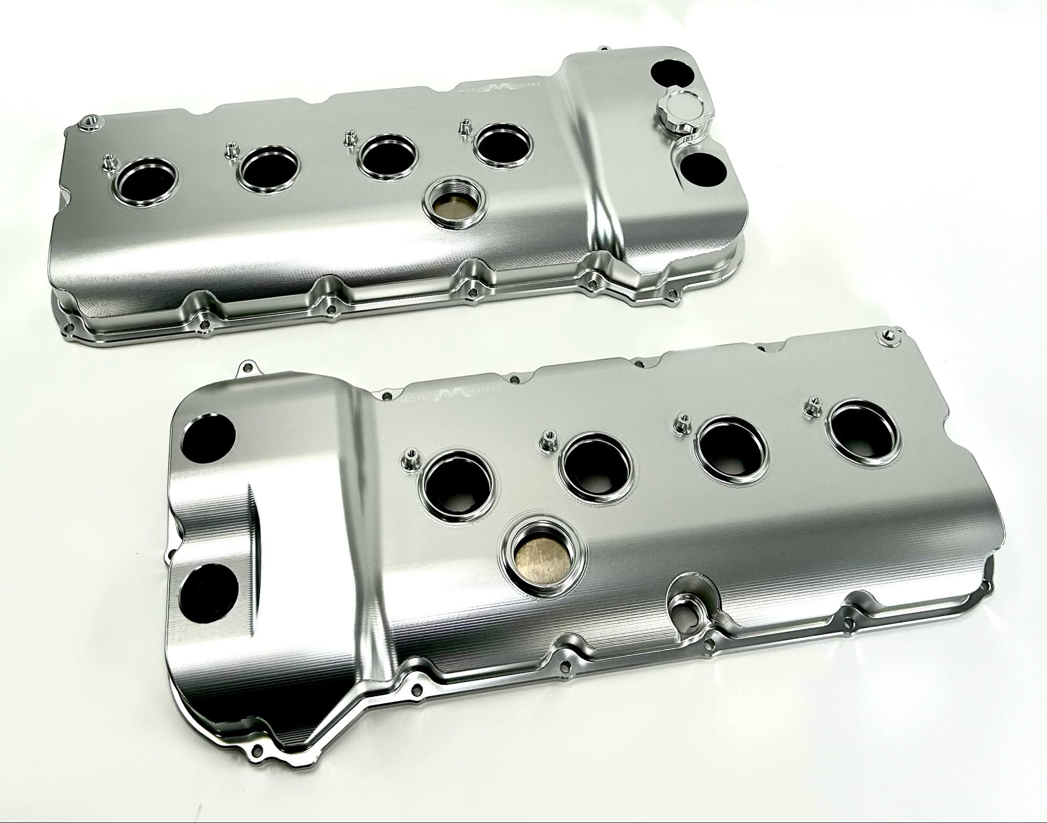 Billet Gen 1 & Gen 2 Coyote VCT Valve Covers - CNC Machined Aluminum with Clear Anodized Finish | Perfect for Ford Mustang & F-150 Performance Upgrades