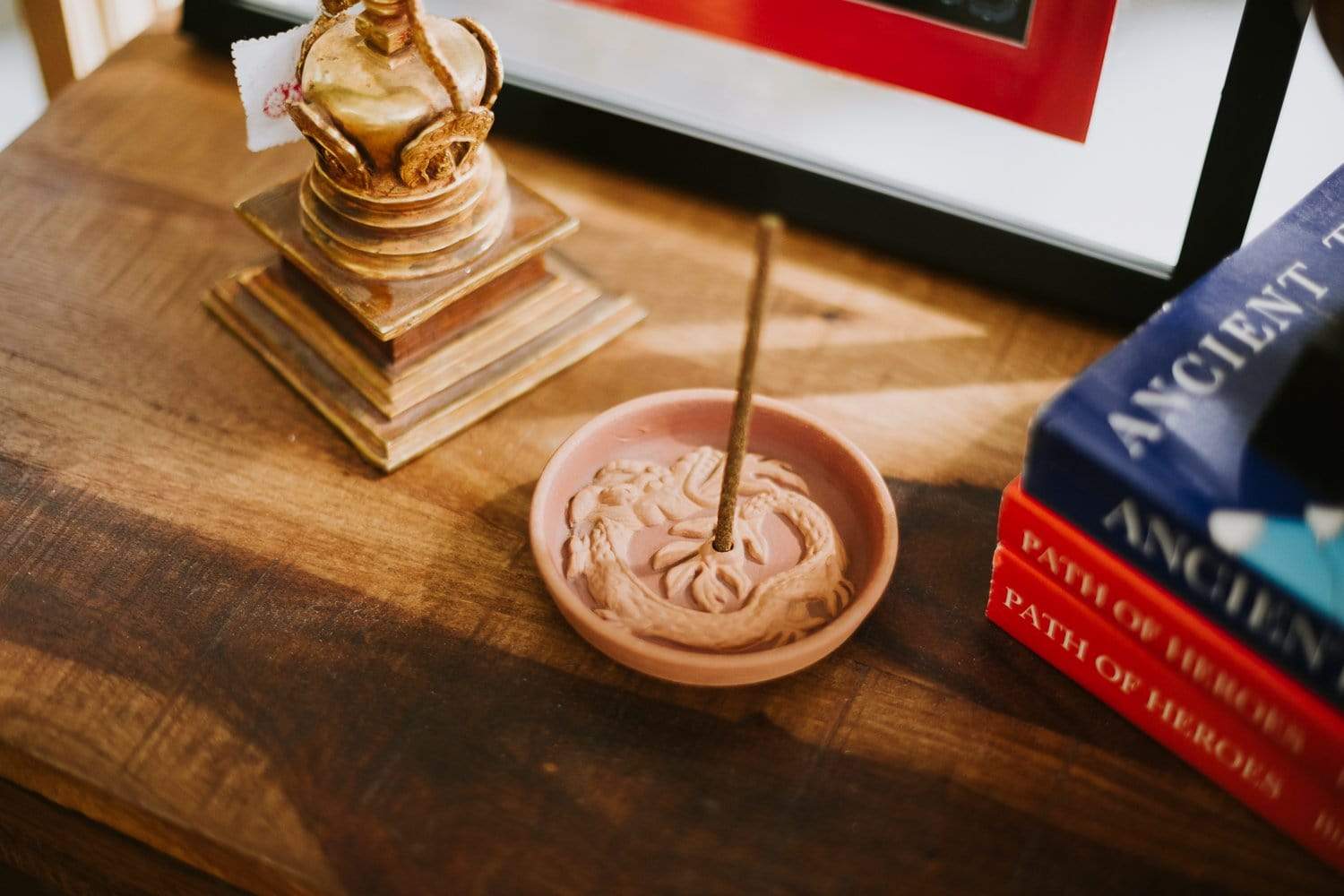 Dragon Incense Burner - Handmade Ceramic Aromatherapy Burner for Home, Meditation & Yoga | Perfect for Relaxation, Feng Shui & Spiritual Decor