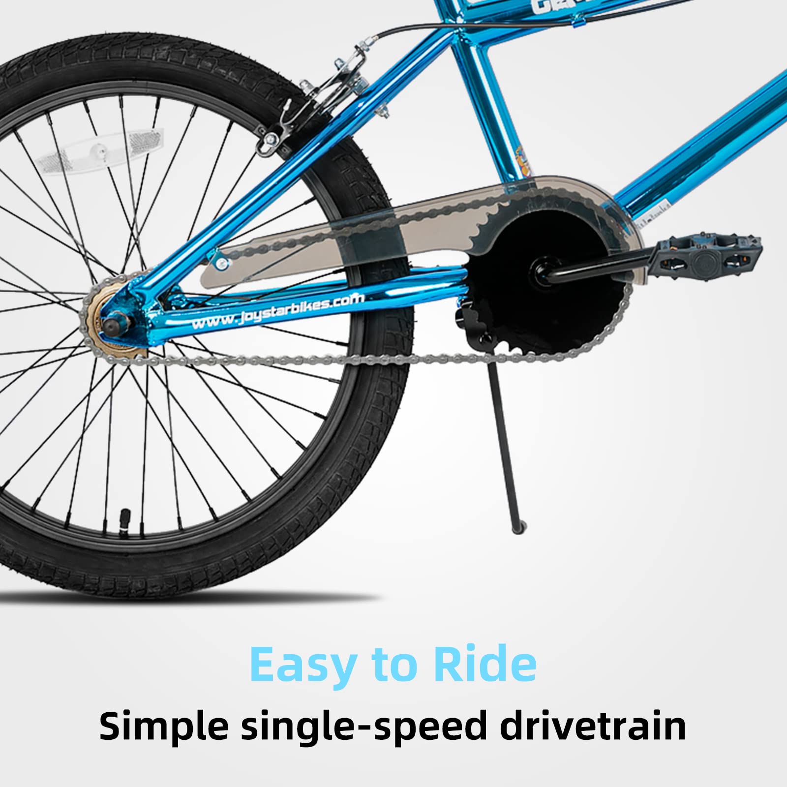JOYSTAR 20 Inch Kids Freestyle BMX Bike for Boys & Girls Ages 7-12 | Beginner Bicycle with Dual Hand Brakes & 2 Pegs | Multiple Colors | Perfect for Neighborhood Rides, Park Stunts & Learning Bike Skills