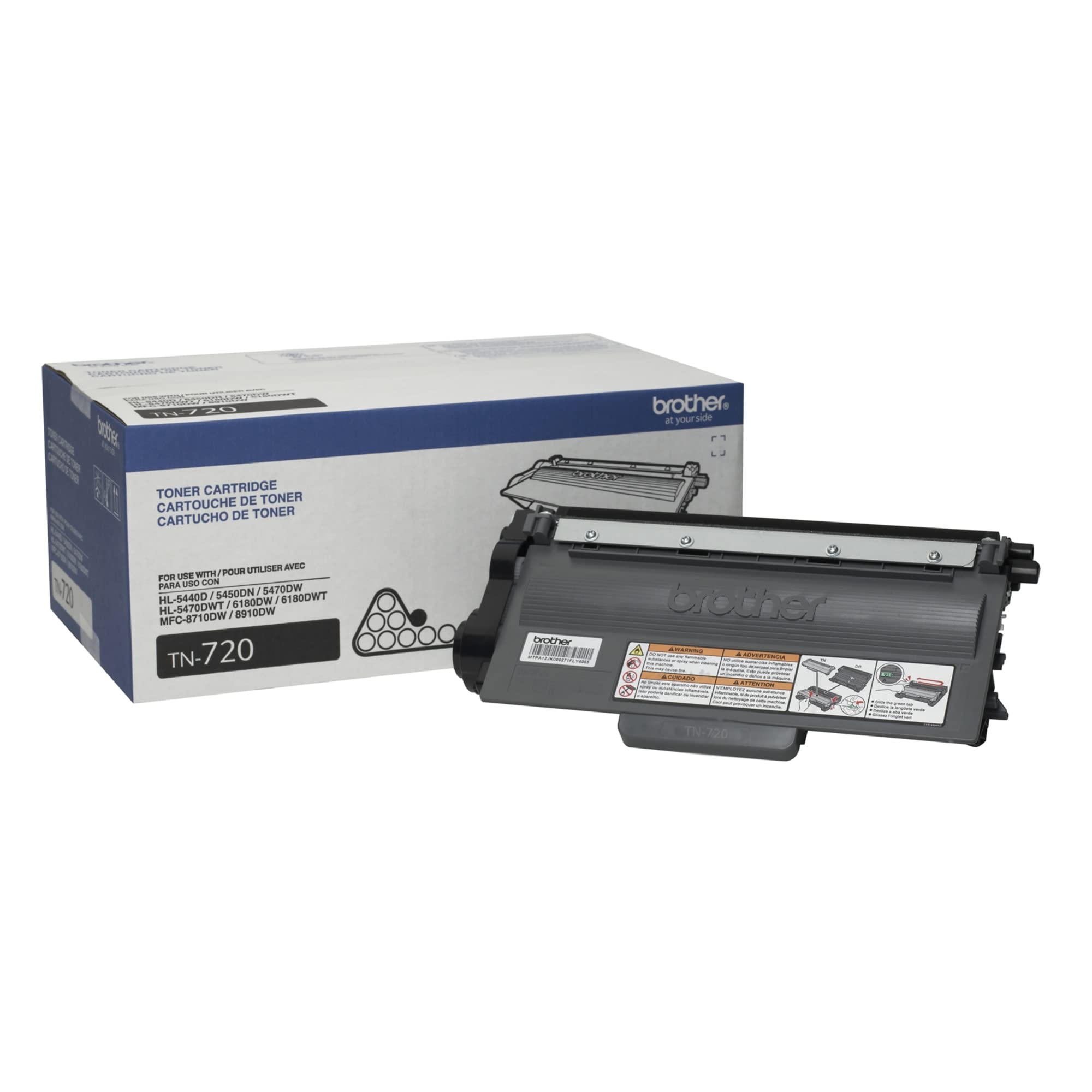 Brother TN720 Black Toner Cartridge - High Yield Replacement for Brother Printers | Perfect for Home, Office & Small Business Printing Needs