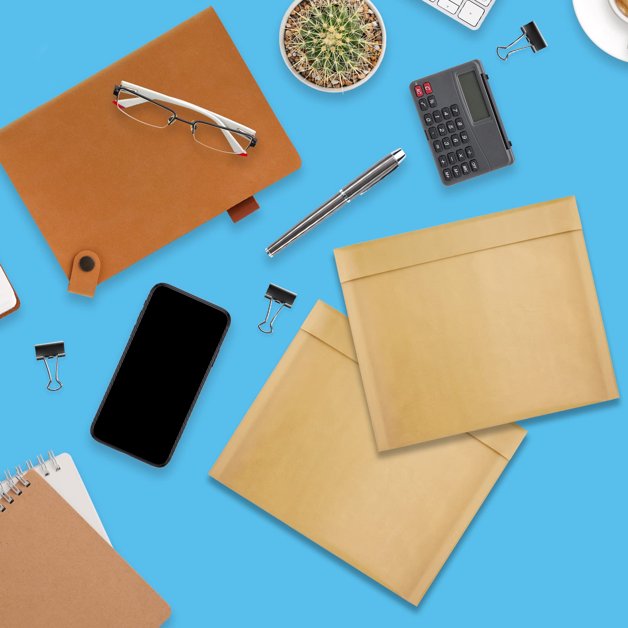 ABC 7.25x7 Inch Brown Kraft Bubble Mailer Envelopes - 250 Pack Self Seal Padded Mailing Bags | Water-Resistant & Opaque Shipping Envelopes for Jewelry, Cosmetics, Small Gifts | Perfect for Ecommerce, Amazon FBA & Small Business Shipping