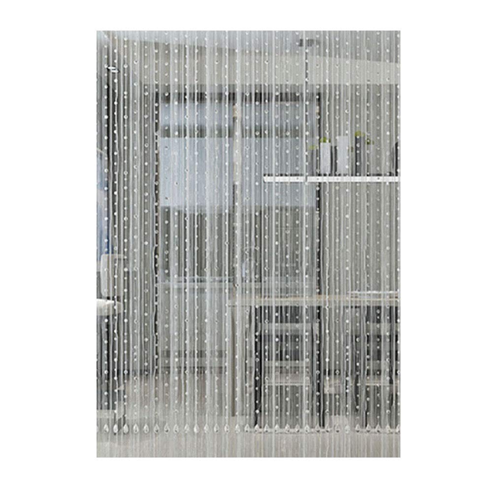 LIQICAI White Beaded Curtain Tassel String - 0.8x2.8m Bohemian Door & Window Decor for Wedding, Coffee Shop, Bedroom & Home Decoration | Elegant Room Divider & Boho Chic Panel