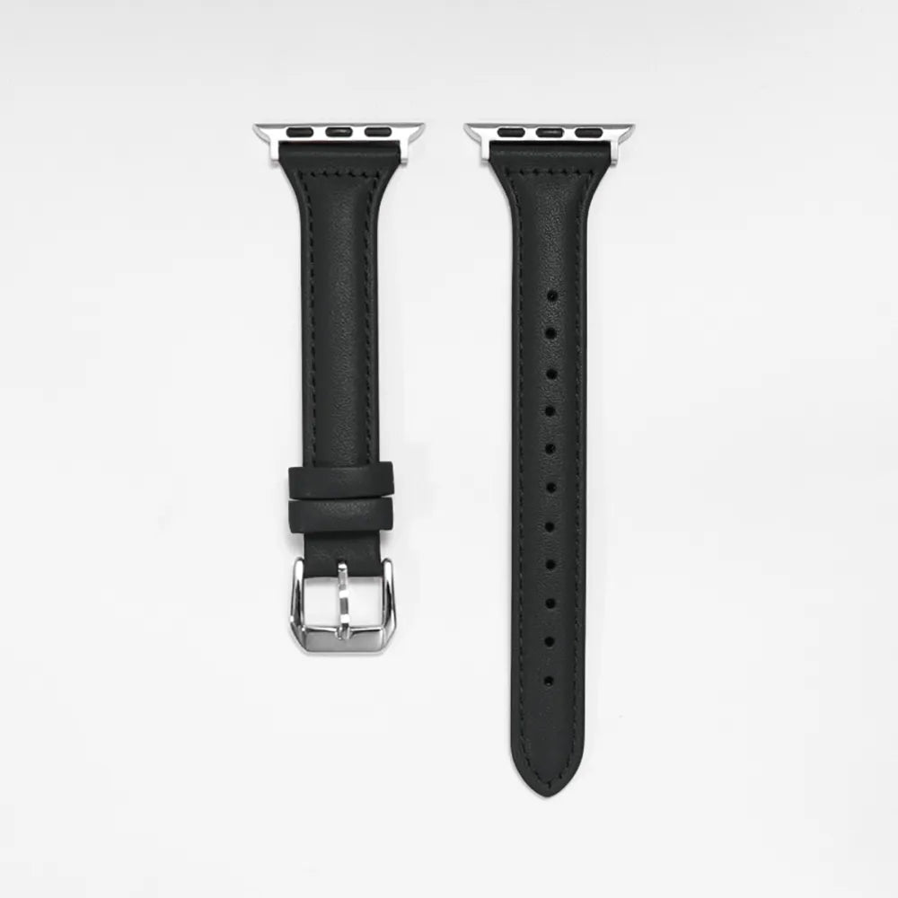 Classic Chic Leather Bracelets for Apple Watch - Stylish & Durable Replacement Bands for Women & Men - Perfect for Work, Gym & Everyday Wear