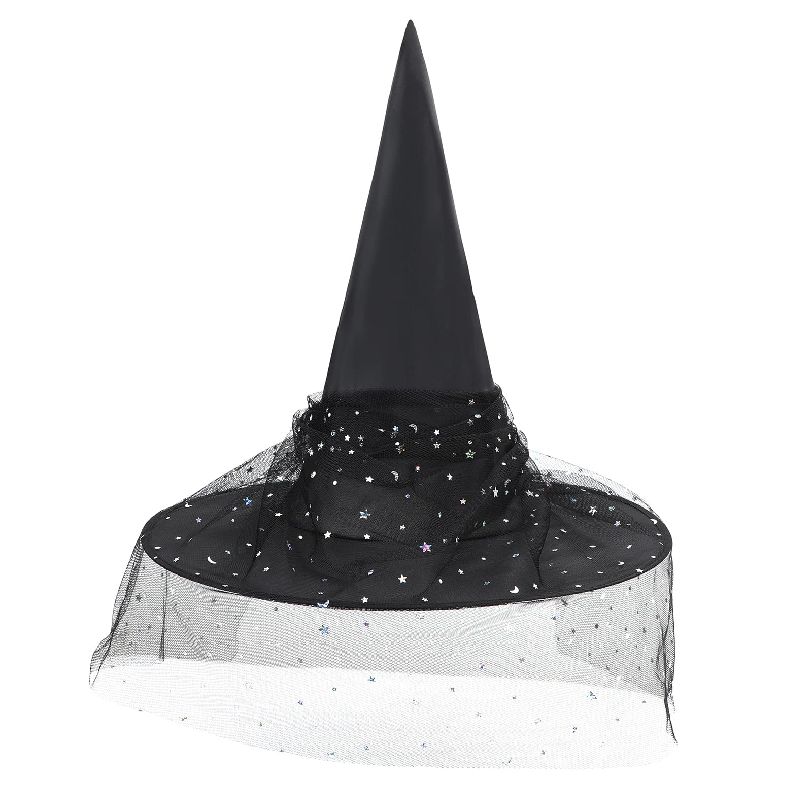 Kids Witch Hat Halloween Costume - Lace Witch Hat for Boys & Girls | American Trends Halloween Party & Cosplay Accessories | Perfect for Trick-or-Treating, Costume Parties & Witch-Themed Decor