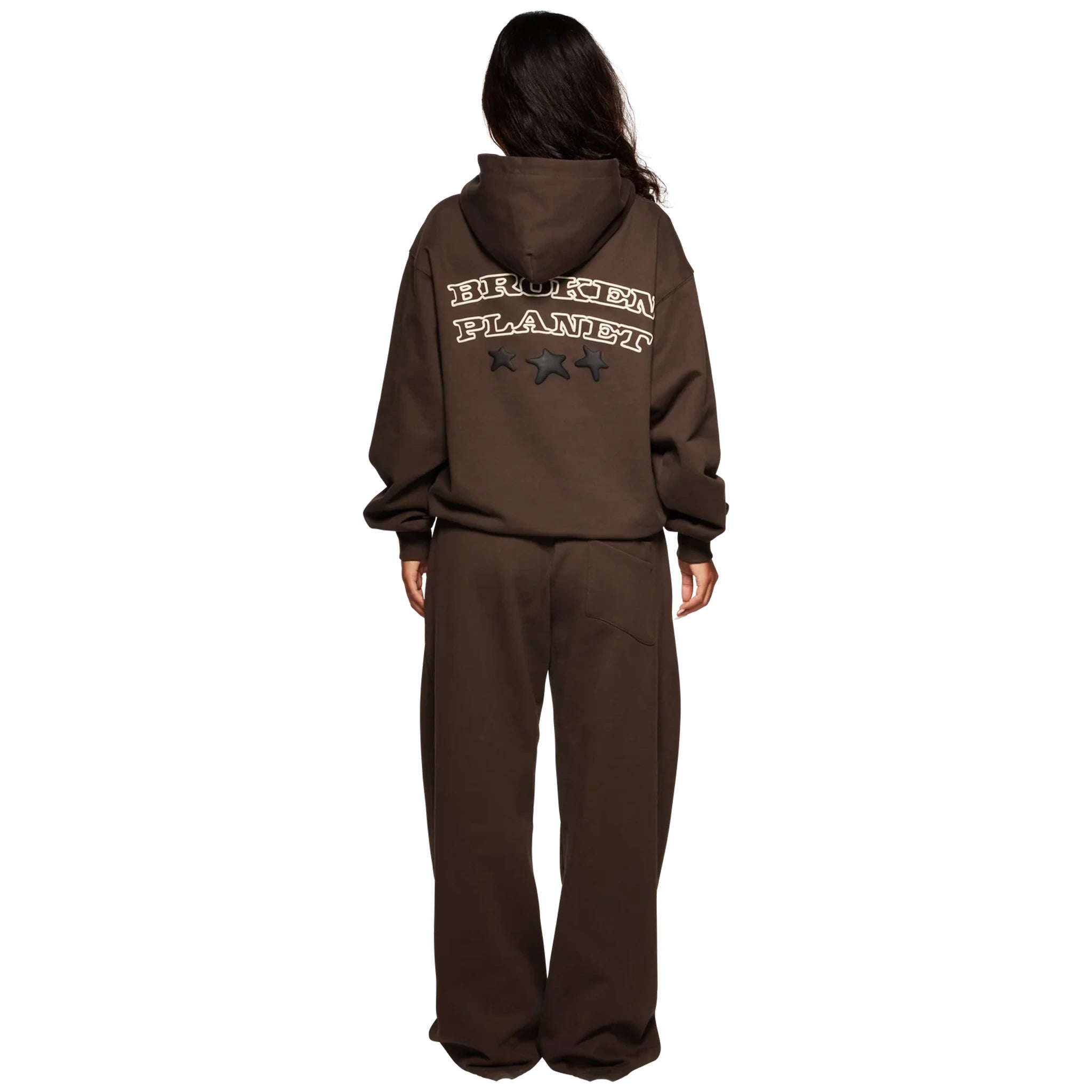 Broken Planet Out Of Service Mocha Brown Hoodie - Men's & Women's Streetwear Pullover Sweatshirt | Cozy Winter Fashion for Urban Lifestyle & Casual Outings