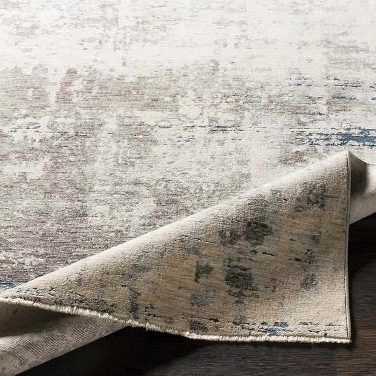 Mark&Day Modern Medium Gray Marble Area Rug 8x10 - Soft Non-Slip Living Room Rug, Bedroom Carpet, Kitchen Floor Mat in Grey Black White (7'10