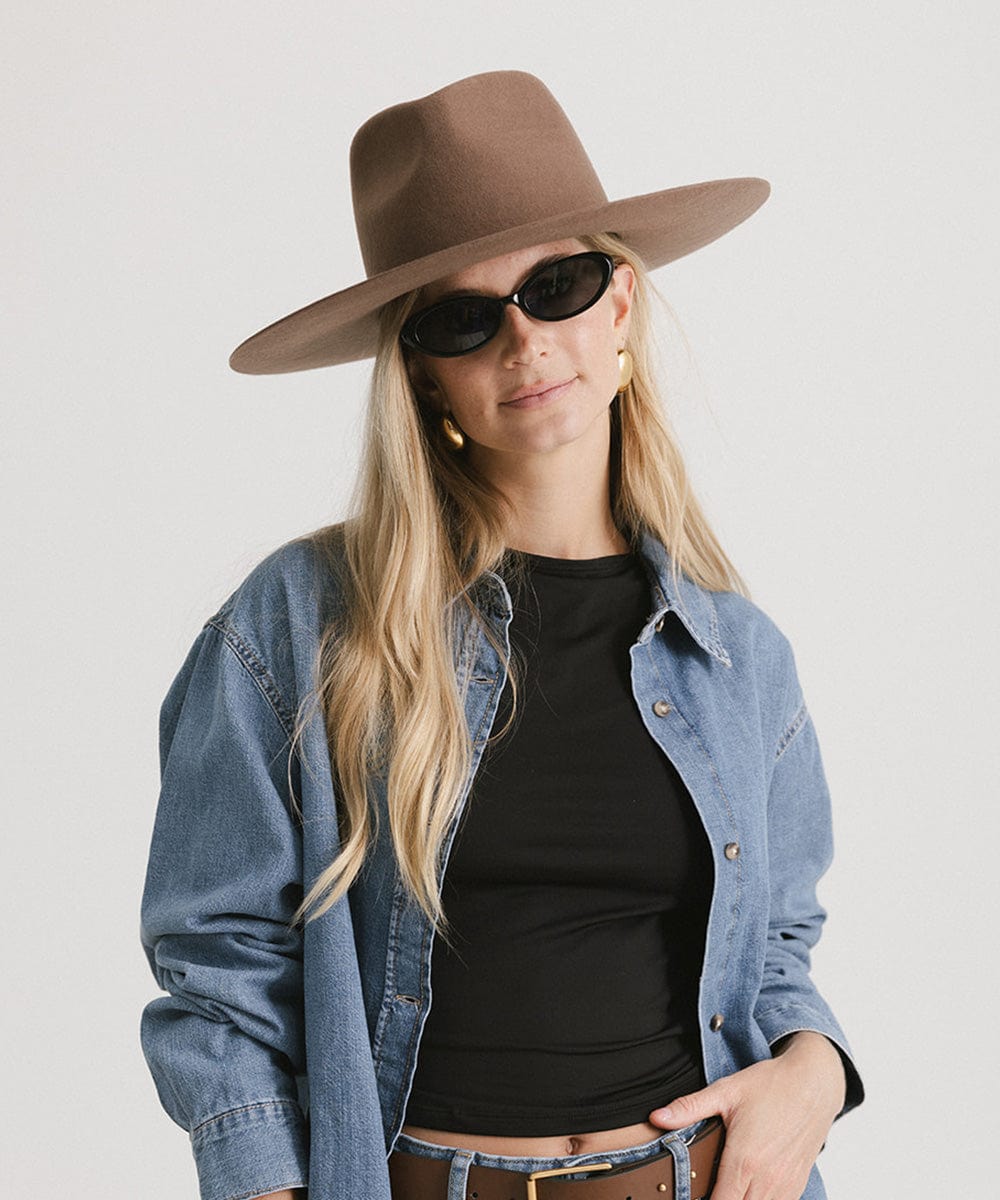 Stylish Wesley Wide Brim Fedora Hat for Men & Women - Fashionable Sun Hat for Outdoor Activities, Beach, and Summer Vacations