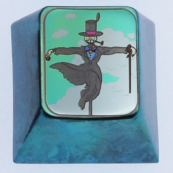 Hayao Miyazaki Anime Themed Titanium Alloy Custom Keycaps for Mechanical Keyboards - Ghibli Inspired Handcrafted Metal Artisan Keycaps for Typing Enthusiasts & Collectors (Perfect for Gaming, Coding, and Keyboard Customization)
