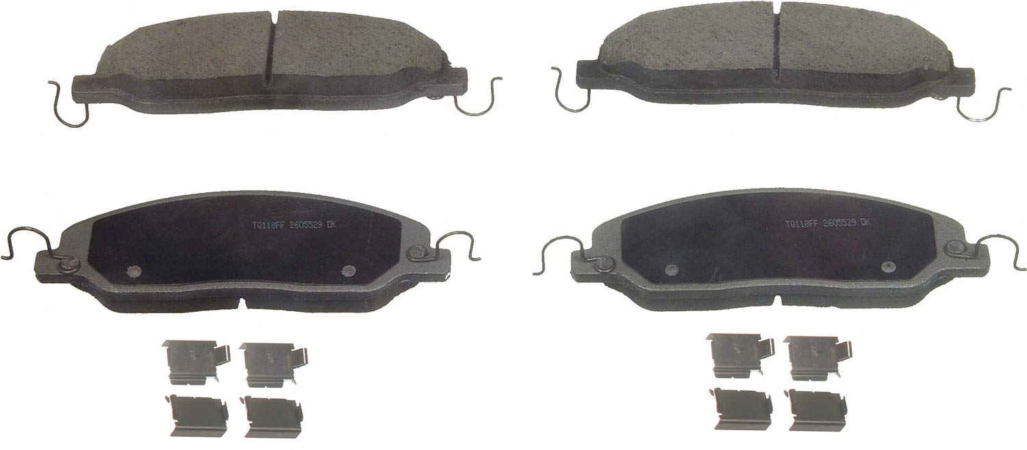Wagner ThermoQuiet QC1081 Ceramic Disc Brake Pads Set - High Performance Brake Pads for Smooth & Quiet Stops - Perfect for Daily Commuting, Highway Driving & Heavy Load Vehicles