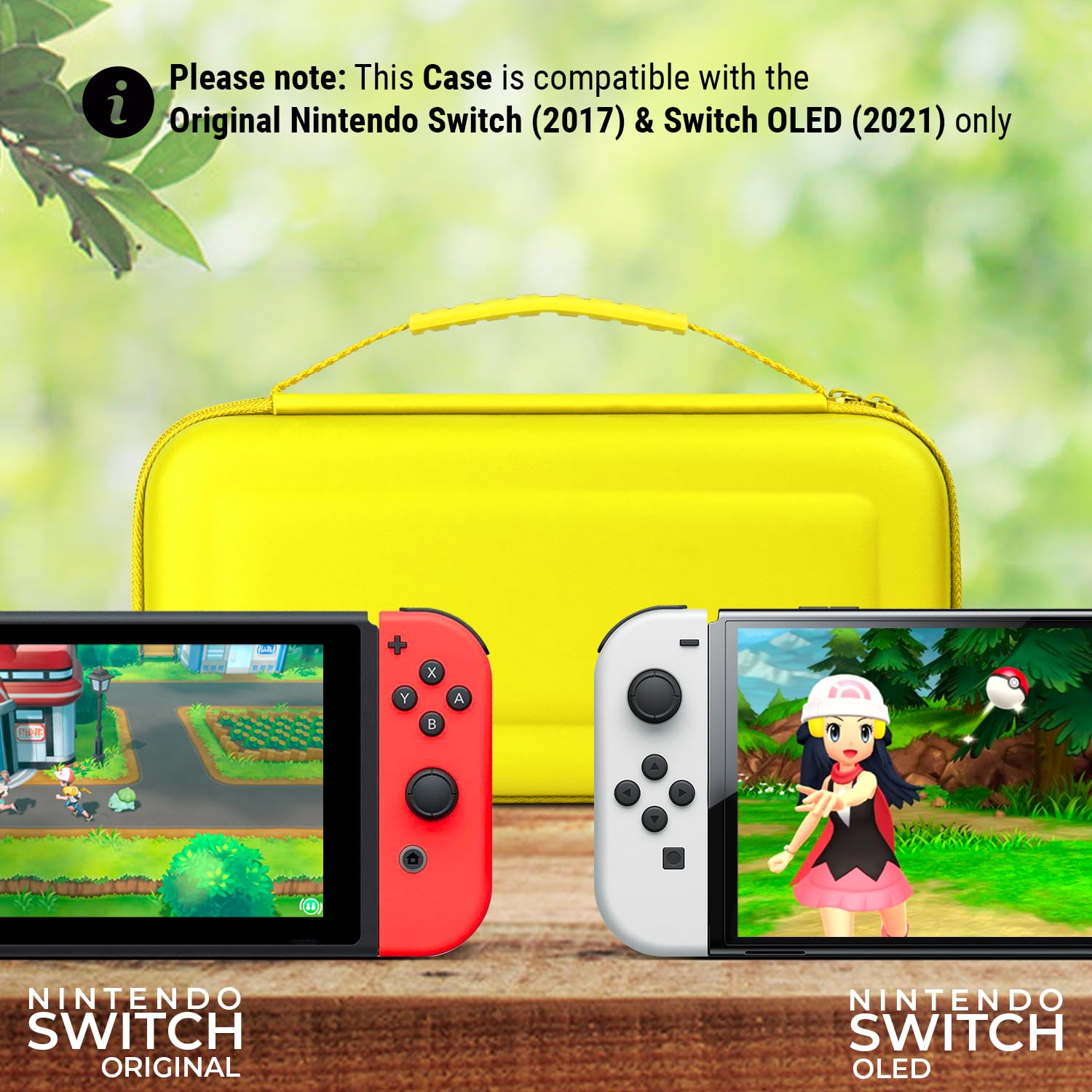 Orzly Protective Hard Travel Carry Case for Nintendo Switch & Switch OLED - Portable Shell Pouch with Storage Pockets for Games & Accessories | Perfect for Travel, Commuting & Home Storage