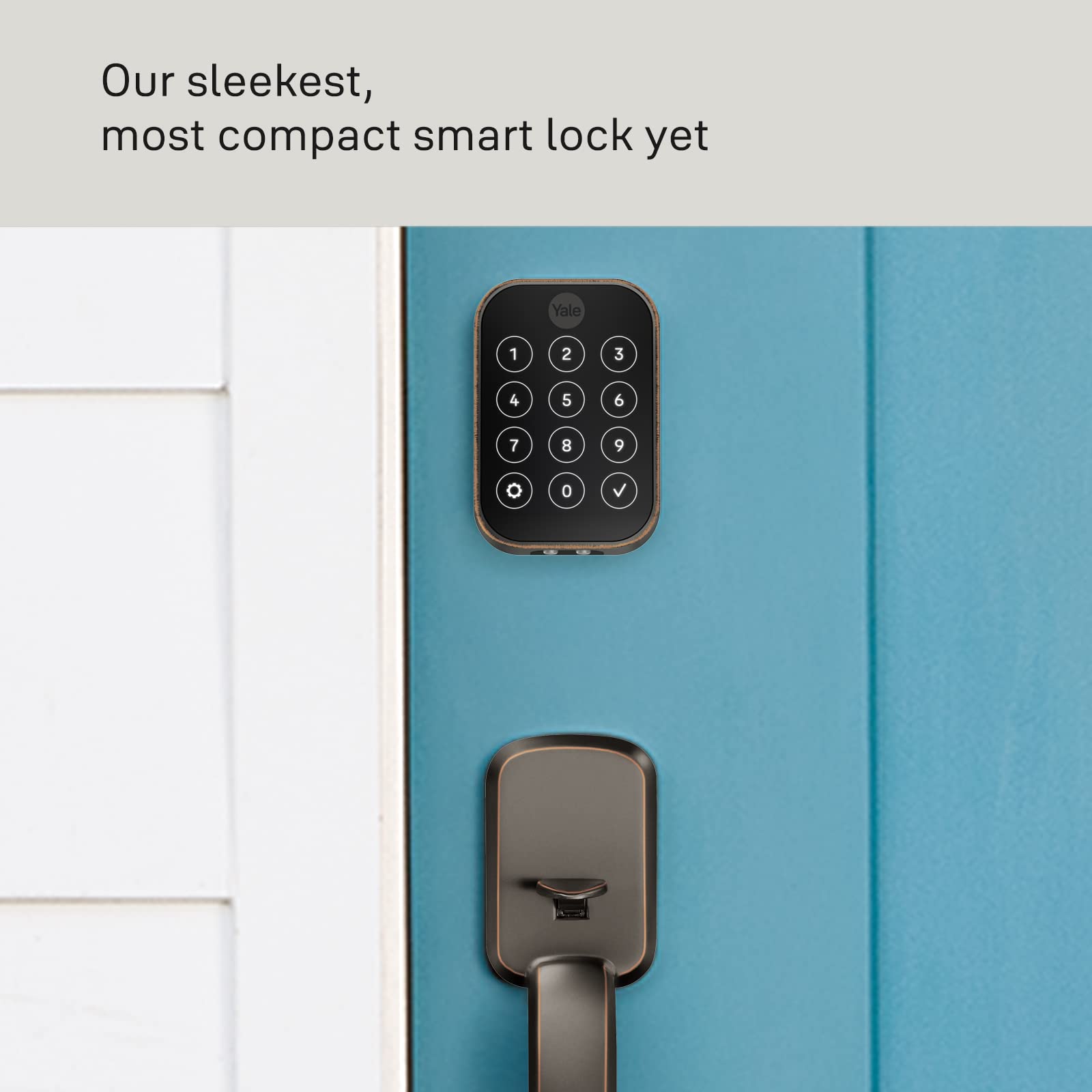 Yale Assure Lock 2 Deadbolt - Smart Keyless Entry Wi-Fi Door Lock with Keypad, Oil Rubbed Bronze Finish, Remote Access & Code Entry (YRD450-WF1-0BP) - Ideal for Home Security & Smart Home Automation