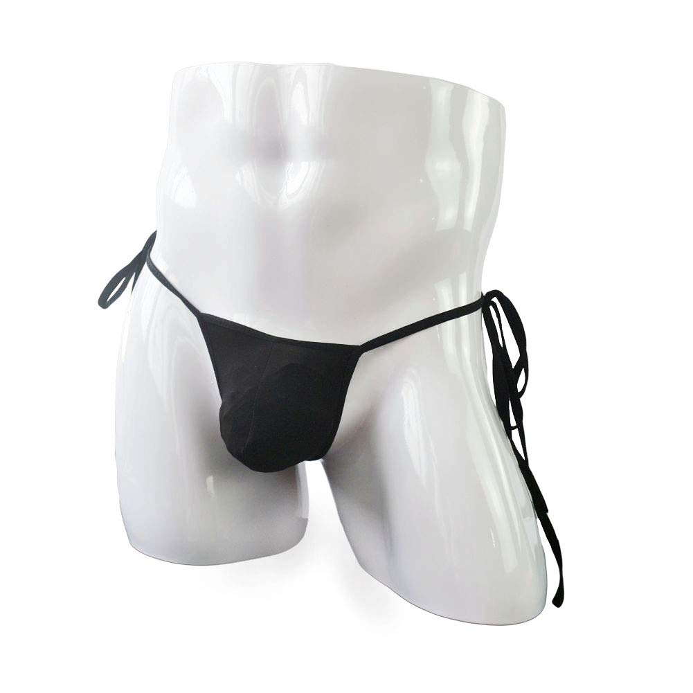 Men's Sheer Ice Silk Thong Underwear - Adjustable G-String for Comfort & Style - Perfect for Daily Wear, Lingerie, and Sensual Occasions
