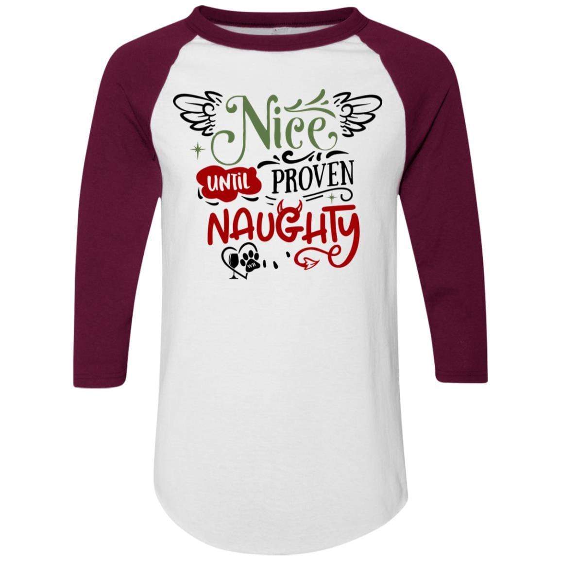 WineyBitches.Co Colorblock Raglan Jersey - Trendy Baseball Tee for Women | Perfect for Casual Outfits, Girls' Night Out & Weekend Wear