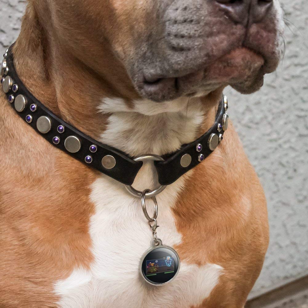 Trump vs Bernie Metal Pet ID Tag - Fun Game Design for Dogs & Cats