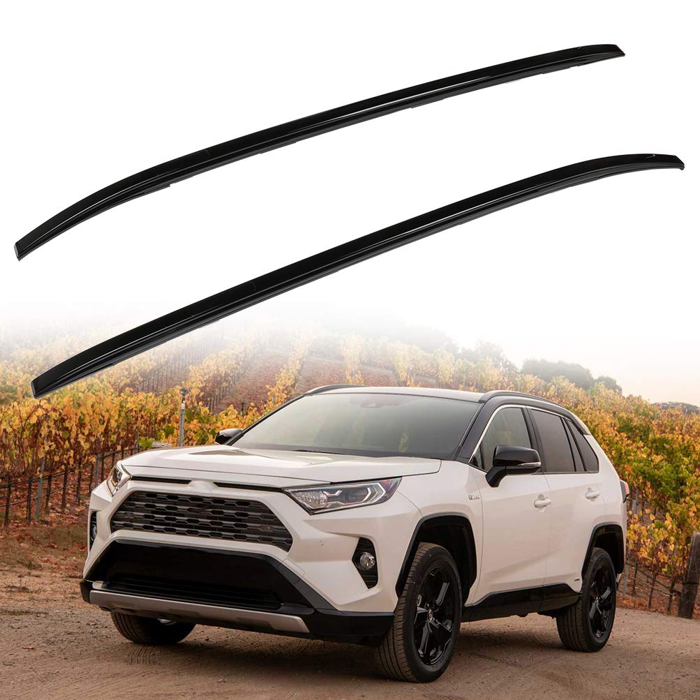 ROADFAR Aluminum Roof Rack Side Rails & Cross Bars for Toyota RAV4 2019-2020 - Heavy Duty Cargo Carrier for Luggage, Kayak, Bike, Ski, Snowboard - Perfect for Road Trips & Outdoor Adventures