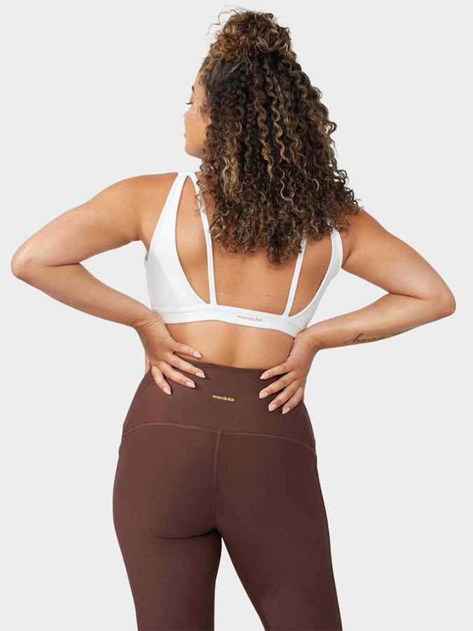 Manduka Presence Women's Yoga Bra - Double Strap Support for High-Intensity Workouts & Hot Yoga | Breathable & Moisture-Wicking Activewear for Women
