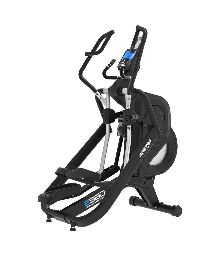 Sportop E360 Elliptical Machine - Low Impact Cardio Trainer for Home Gym, Full Body Workout Equipment with LCD Monitor | Perfect for Small Spaces & Apartment Fitness