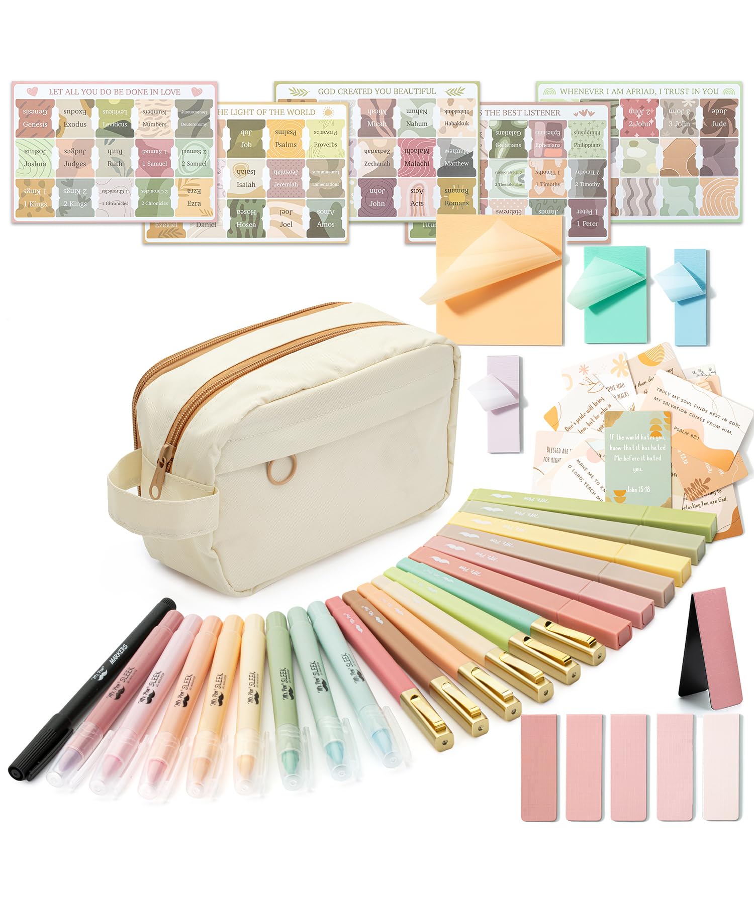 Mr. Pen Bible Journaling Kit - No Bleed Bible Highlighters & Pens Set for Bible Study, Scripture Note Taking - Perfect Gift for Mother's Day, Bible Study Tools for Women & Church Groups