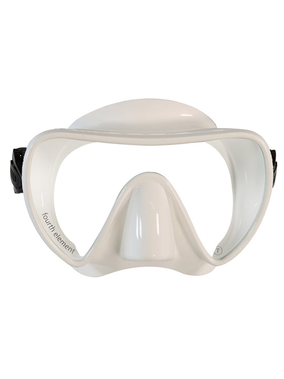 Fourth Element Scout Mask - Premium Snorkeling & Diving Face Mask for Adults (White) - Perfect for Ocean Adventures, Pool Training & Water Sports