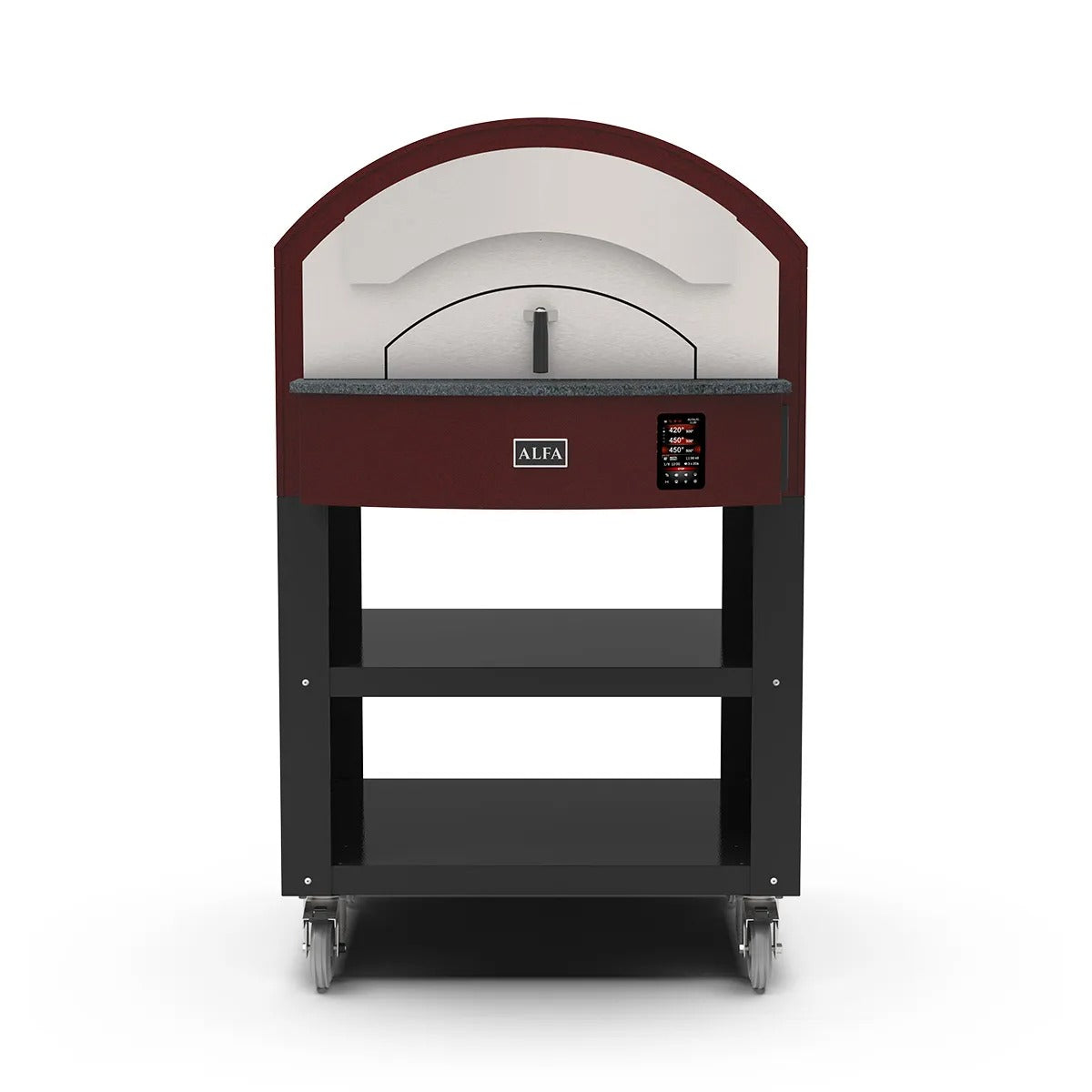 Alfa Professional ZENO 4 Pizze Electric Pizza Oven Z4P - Commercial & Home Use for Perfect Italian Pizza, Bread & Baking