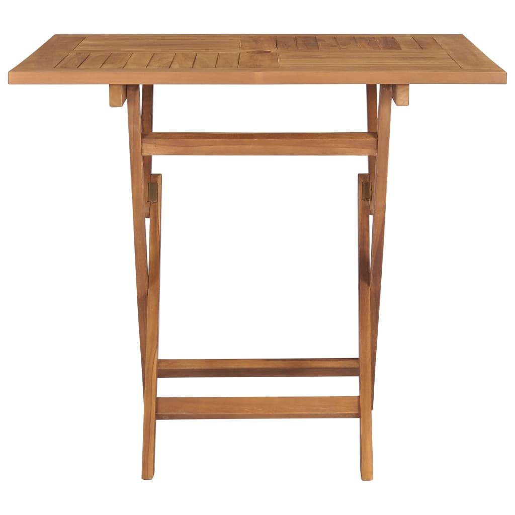 Premium Folding Square Teak Wood Patio Table 33.5