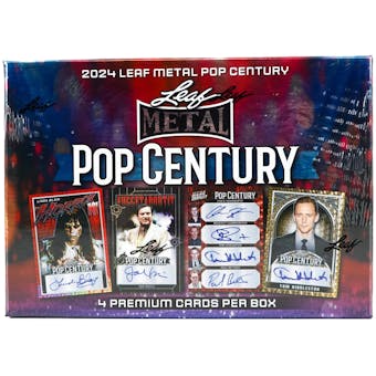 2024 Leaf Metal Pop Century Hobby Box - Collectible Trading Cards for Sports Fans & Card Collectors - Perfect for Trading, Collecting, and Displaying in Your Home or Office