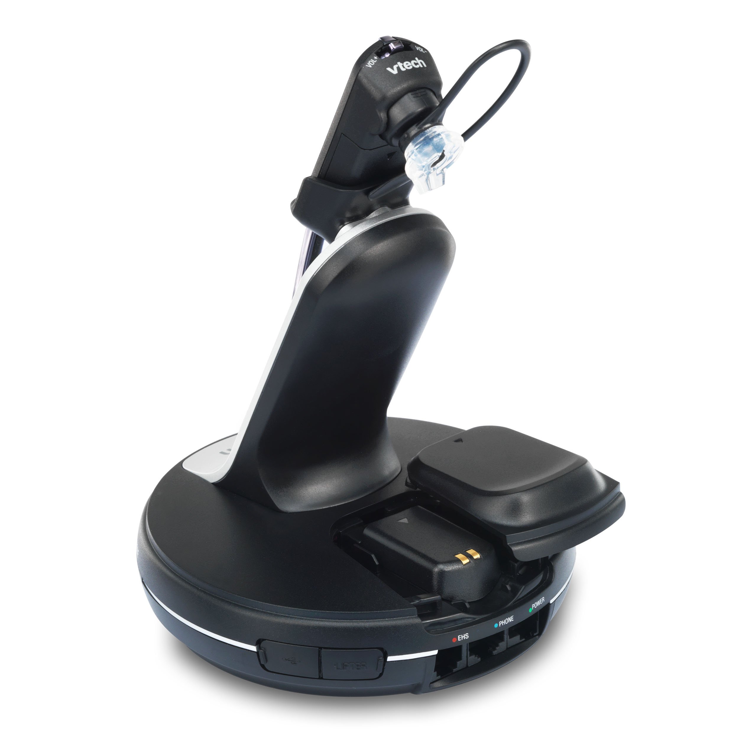 VTech VH6211 DECT 6.0 Wireless Headset - Convertible Softphone & Desk Phone Headset with Lifter for Office Professionals | Compatible with Business Phones | Perfect for Call Centers, Remote Work & Customer Service