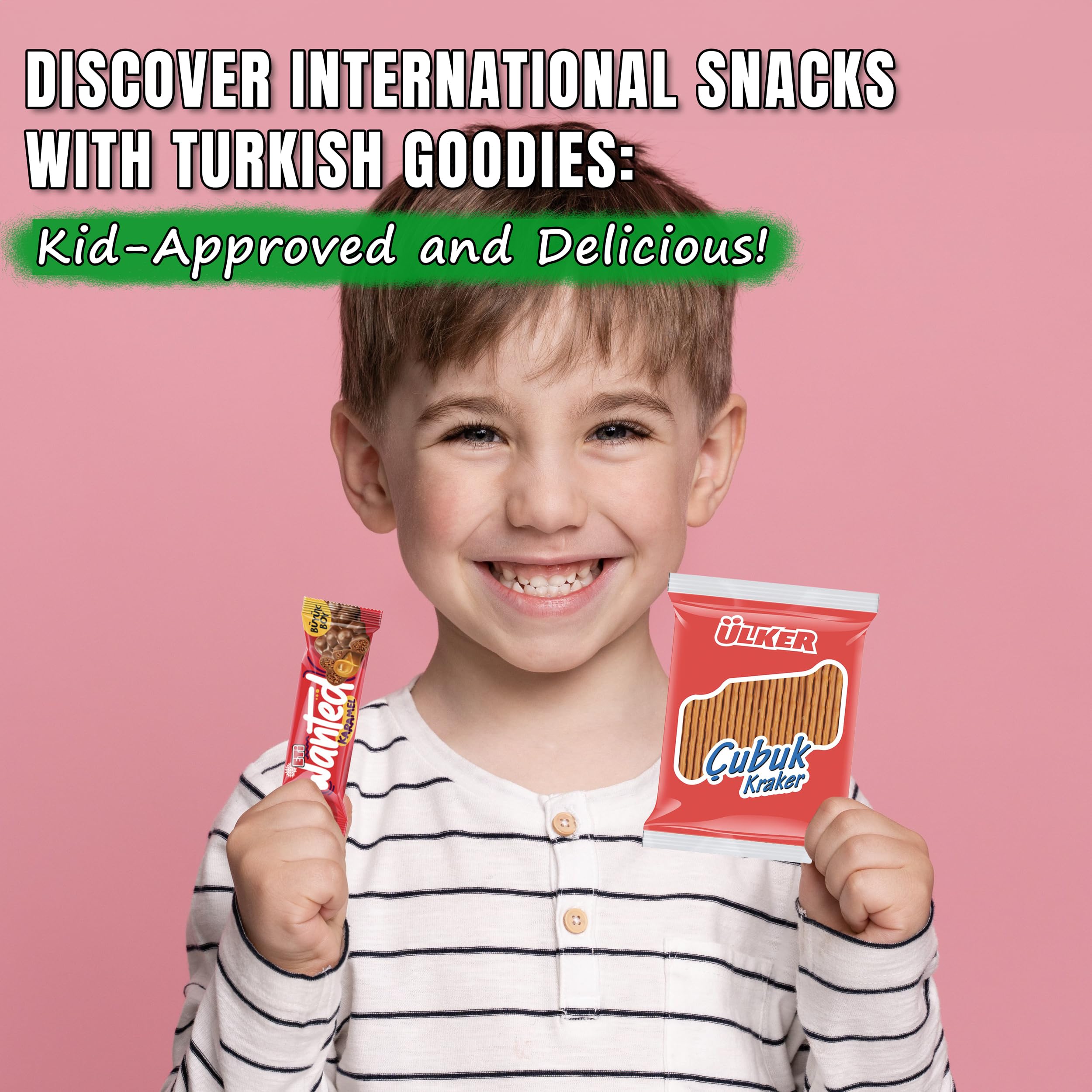 Turkish Goodies International Snacks Variety Box - 11ct Bite-Sized Chocolate Bars, Marshmallows & Cookies - Perfect for College, Office & Dorm Snacking - Great for Parties, Study Breaks & Gift Baskets
