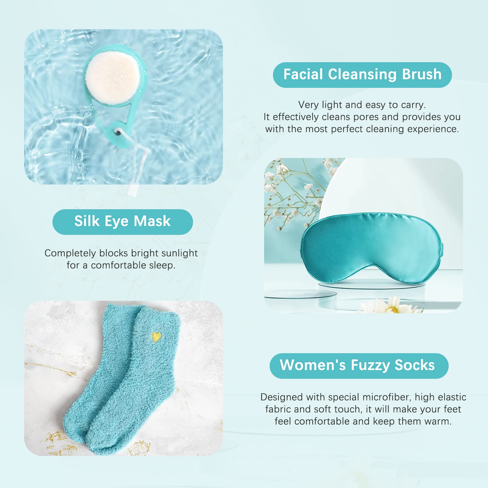 9pcs Unique Spa Gift Baskets for Women - Relaxing Birthday, Valentine's Day, Friendship Gifts for Her, Mom, Sister, Wife, Coworker, Teacher, Best Friend - Perfect for Home Spa Nights, Self-Care Moments, and Thoughtful Surprises