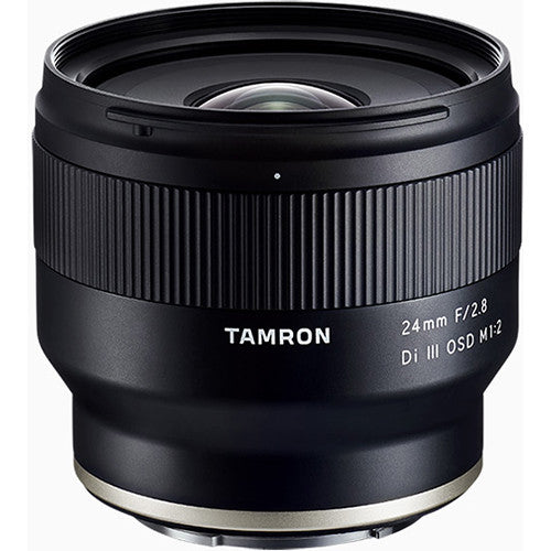 Tamron 24mm f/2.8 Di III OSD M 1:2 Lens for Sony E Mount - Wide Angle Prime Lens for Portrait, Street & Low Light Photography | Compatible with Sony A7, A9, A6000 Series