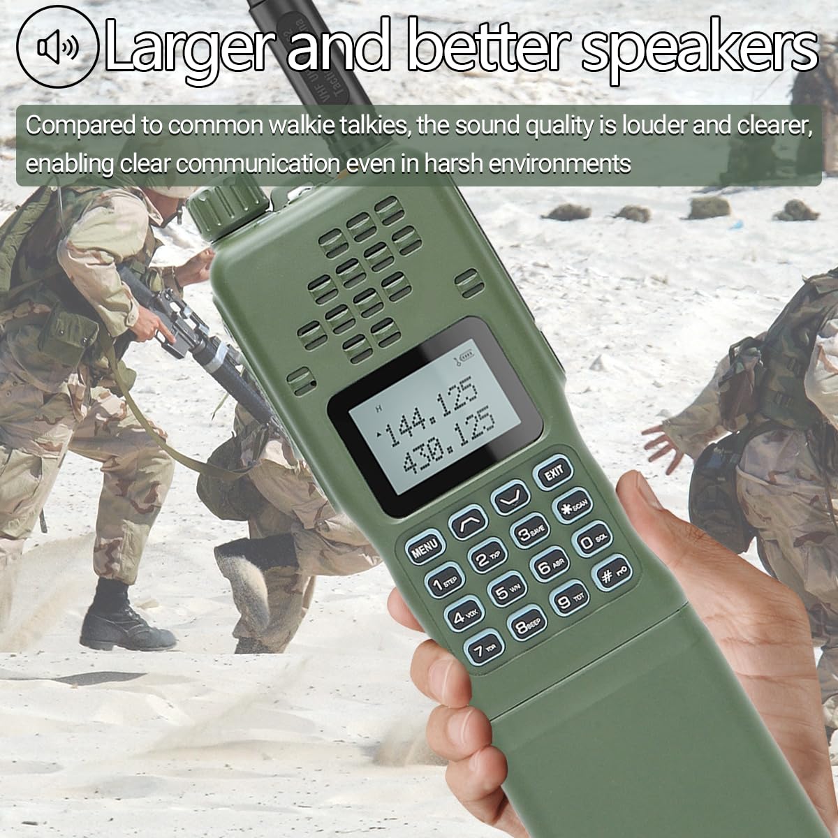 Baofeng AR-152 10W Tactical Ham Radio - Long Range Handheld Two Way Radio Walkie Talkie with 12000mAh Battery (Full Kit) - Perfect for Outdoor Adventures, Emergency Communication & Tactical Operations