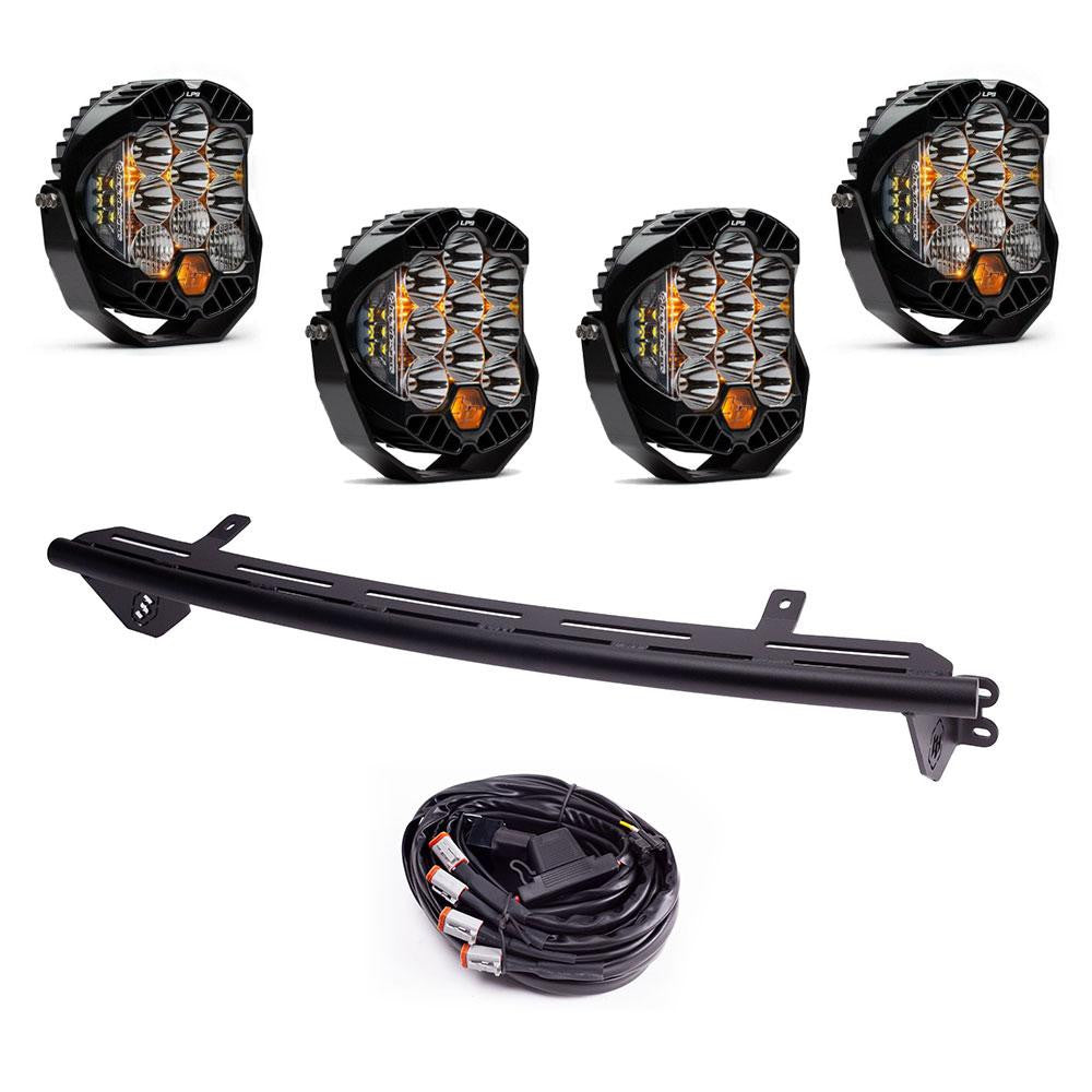 2023-2024 Ford F250 F350 Bull Bar with LED Light Kit - Heavy Duty Off-Road Grille Guard for Truck Protection & Adventure Driving