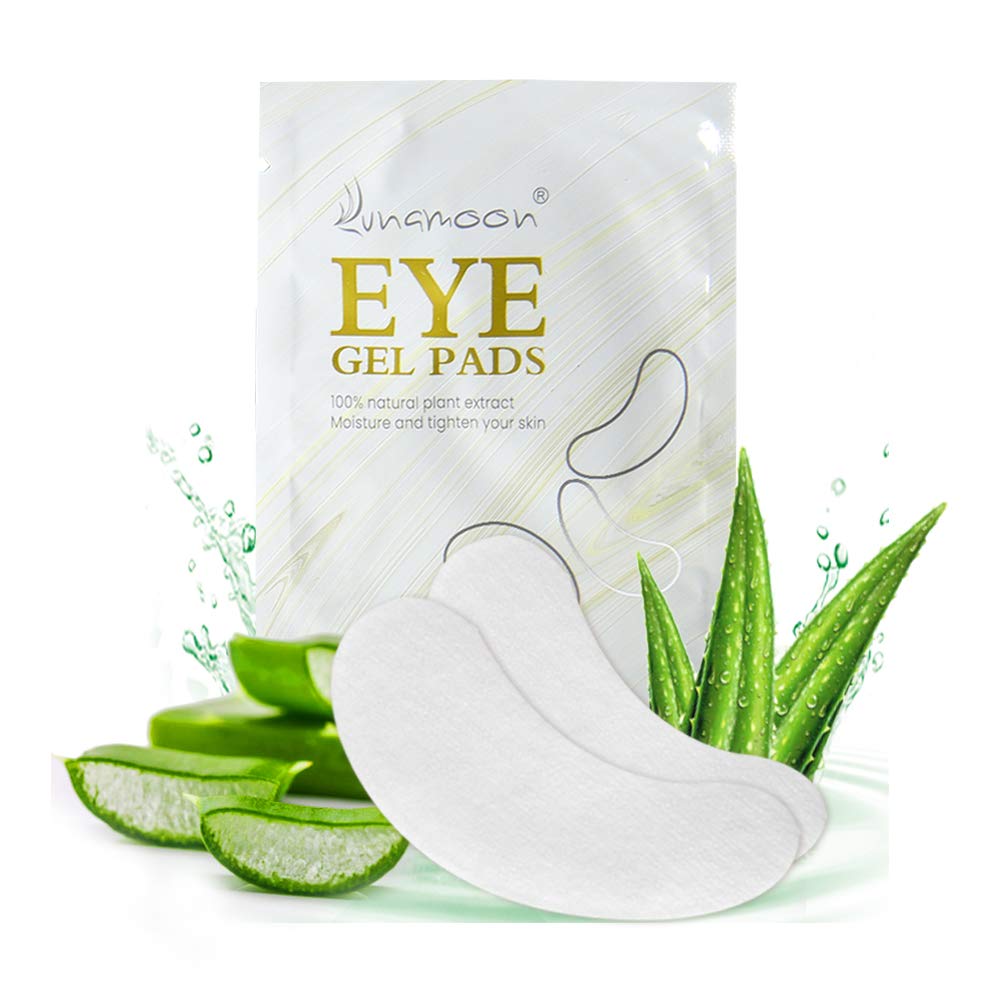 Lunamoon Eyelash Extension Pads - 50 Pairs of Reusable Lash Patches for Professional Eyelash Extensions, Comfortable Gel Eye Pads for Salon & Home Use - Perfect for Lash Artists and DIY Beauty Enthusiasts