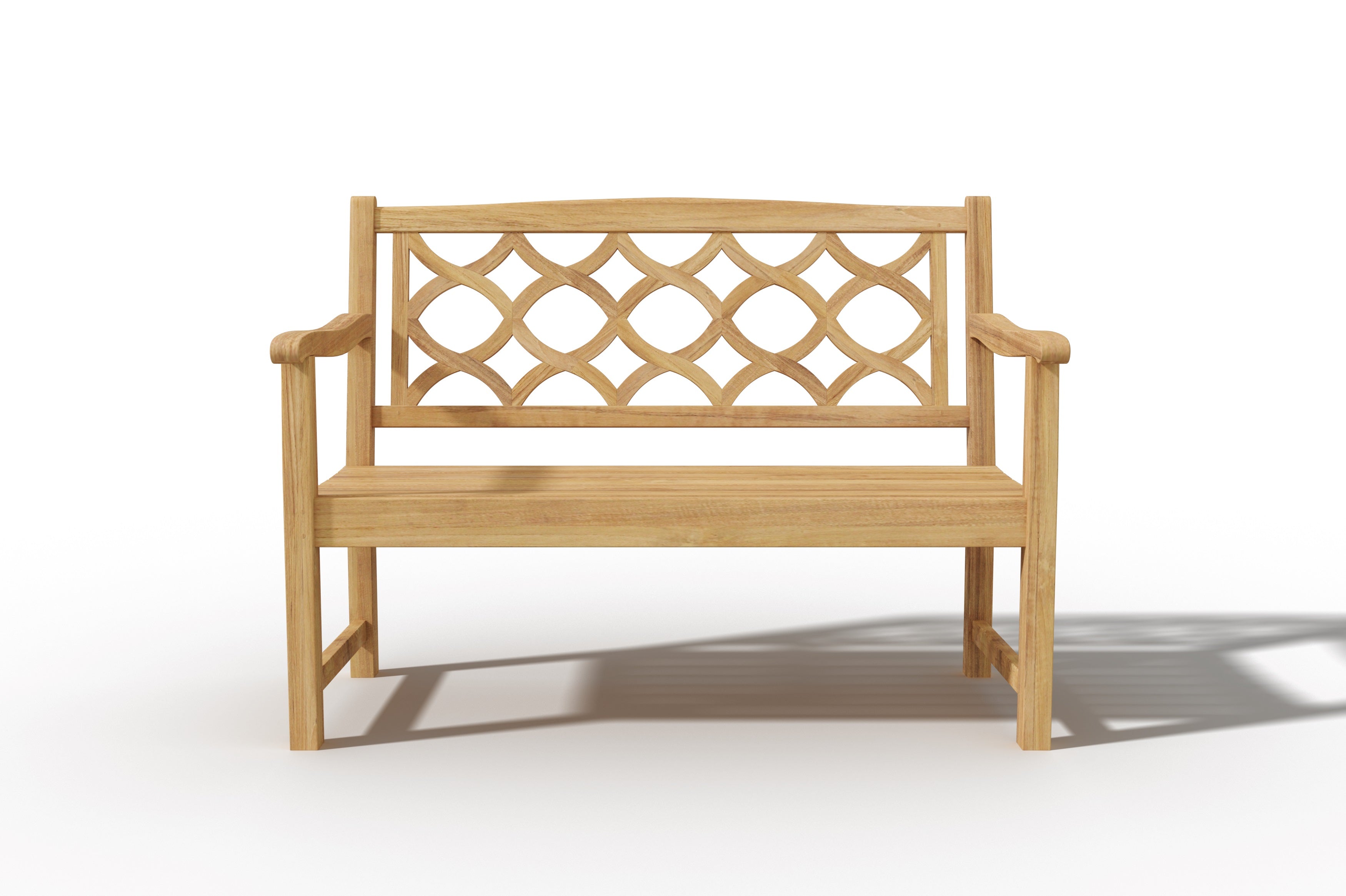 Premium Dupont 2-Person Teak Outdoor Bench - Weather-Resistant Garden Seating for Patio, Deck & Backyard Relaxation