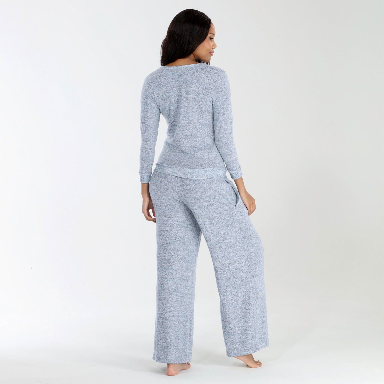New Moon Lounge Set In Stormy - Soft & Comfortable Women's Loungewear for Relaxing at Home, Yoga, and Casual Outings