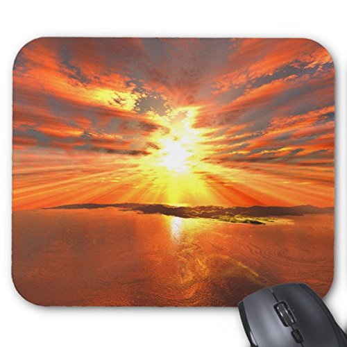 Julyou Orange Power Gaming Mouse Pad - Non-Slip Rubber Base, Smooth Surface for Precision Control - Perfect for PC, Laptop, Office & Esports Gaming