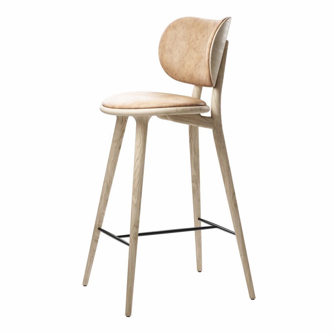 Adjustable Height Bar Stool with Backrest - Comfortable Kitchen & Bar Counter Stool for Home, Restaurant, and Cafe Use
