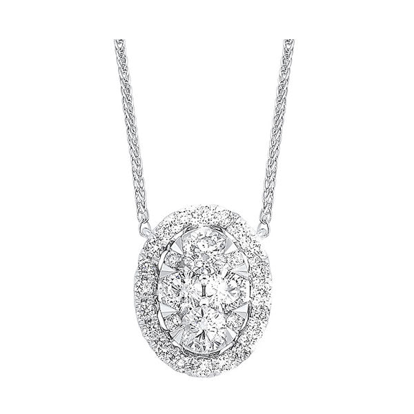 14K White Gold Diamond Necklace (1/4 CTW) - Elegant Jewelry for Women, Perfect for Weddings, Anniversaries & Special Occasions