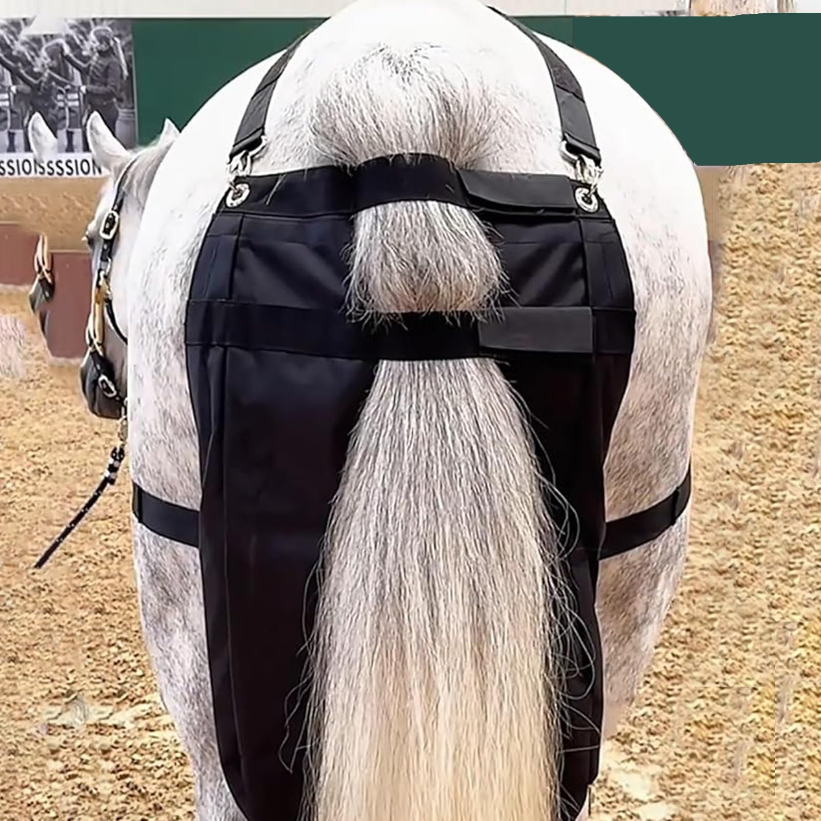 Washable Horse Manure Catcher Bag - Large/Medium/Small Size, Portable Equine Poop Storage Diaper for Outdoor Use, Scenic Area Horse Waste Collection (Small) - Perfect for Trail Rides, Stable Cleanup & Eco-Friendly Manure Management