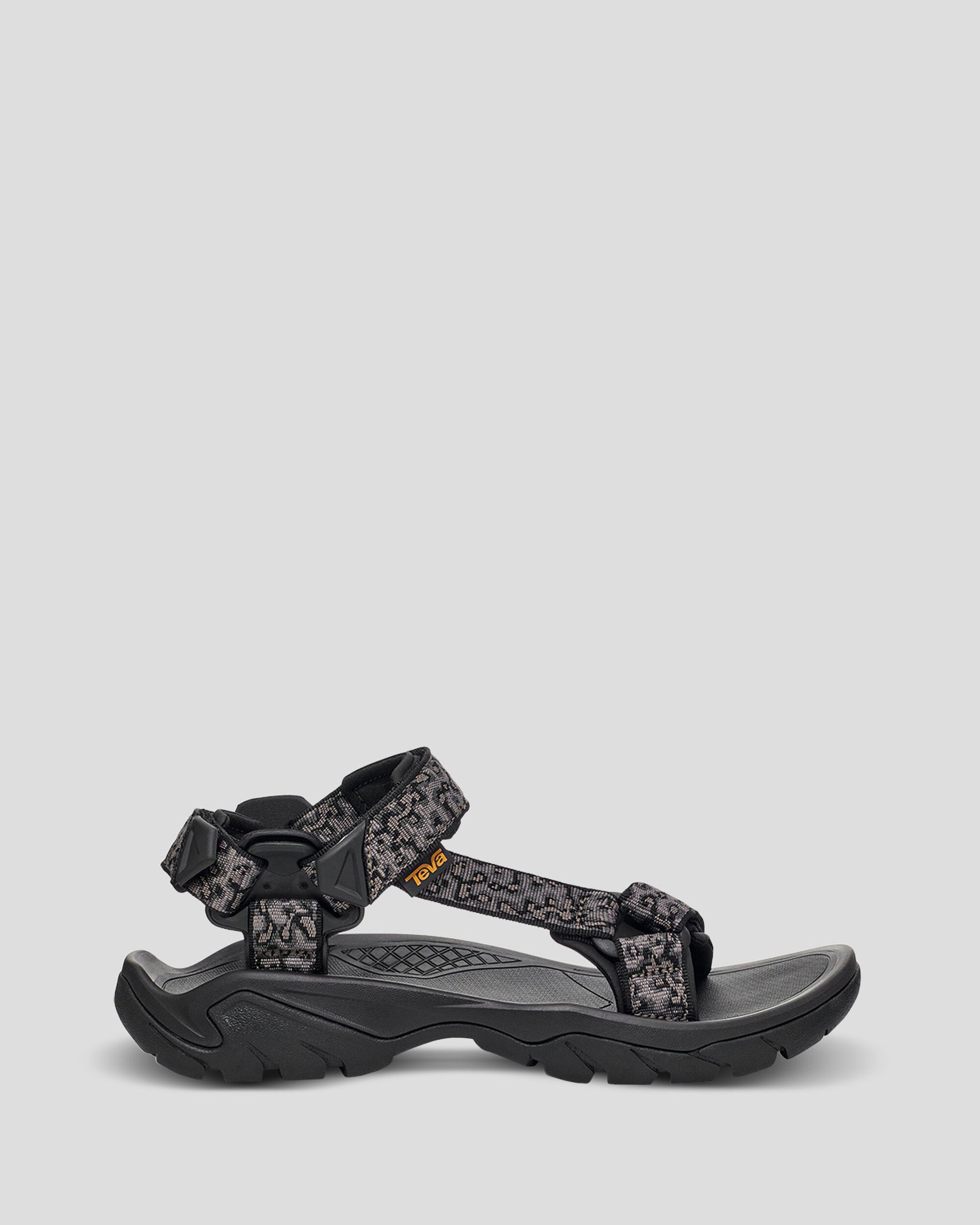 Men's Teva Terra Fi 5 Universal Sandals - Magma Black Grey | Waterproof Hiking & Outdoor Adventure Footwear for Men