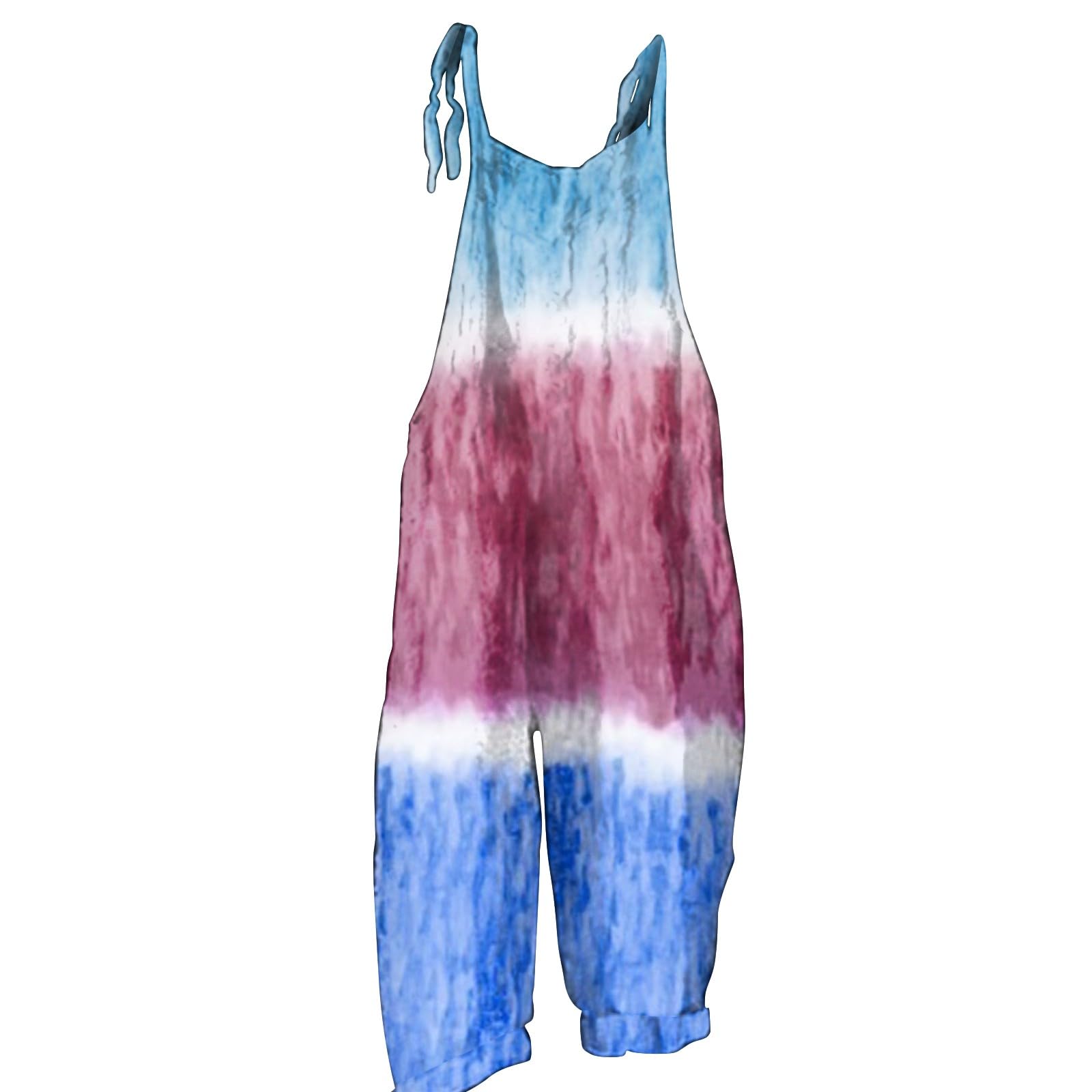 Floral Printed Jumpsuit for Women - Summer Casual & Dressy Romper - Plus Size Outfit for Beach & Party