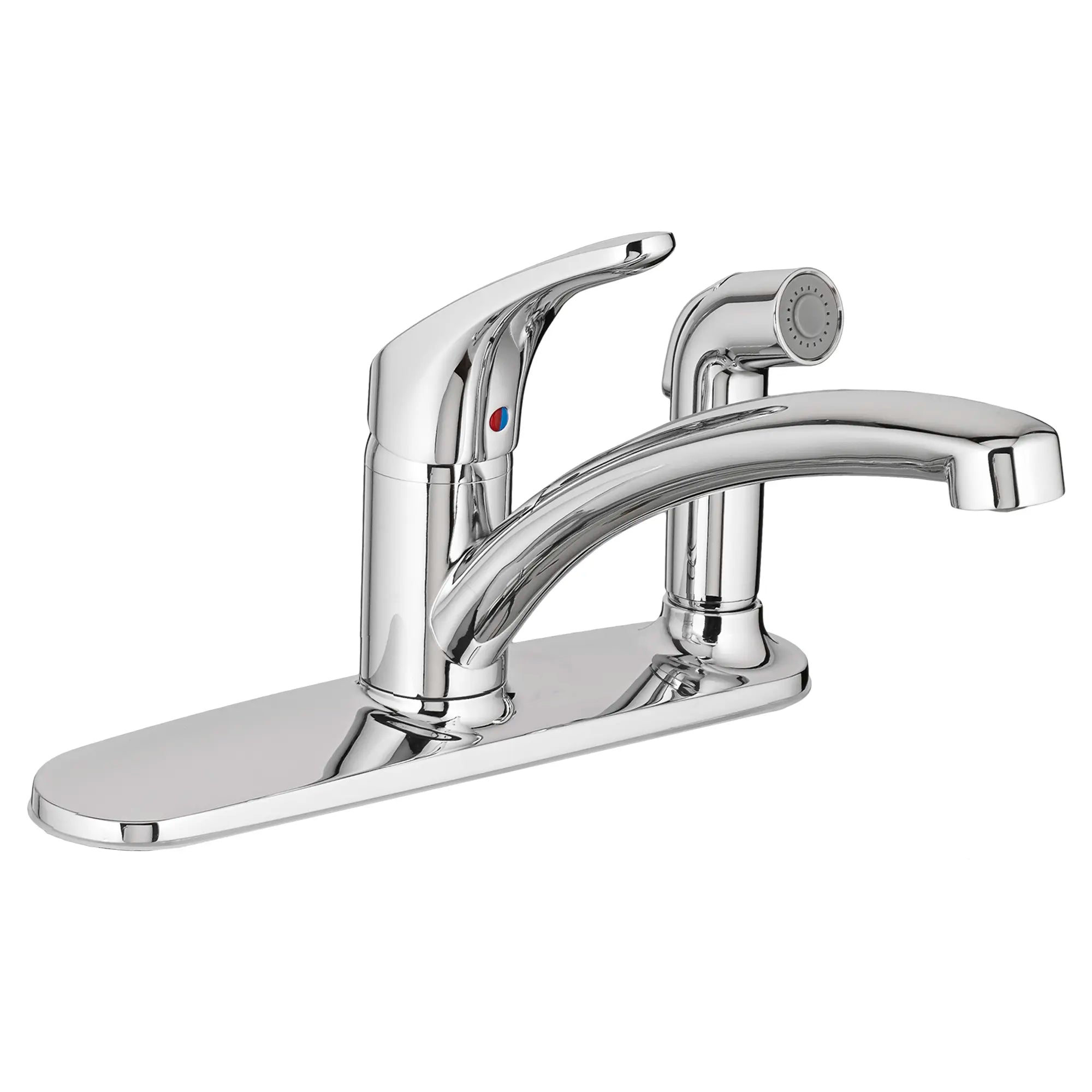 Colony PRO Single Handle Kitchen Faucet with Pull Down Sprayer - 1.5 GPM Low Flow, Lead-Free Brushed Nickel - Perfect for Modern Farmhouse & Small Kitchen Remodels