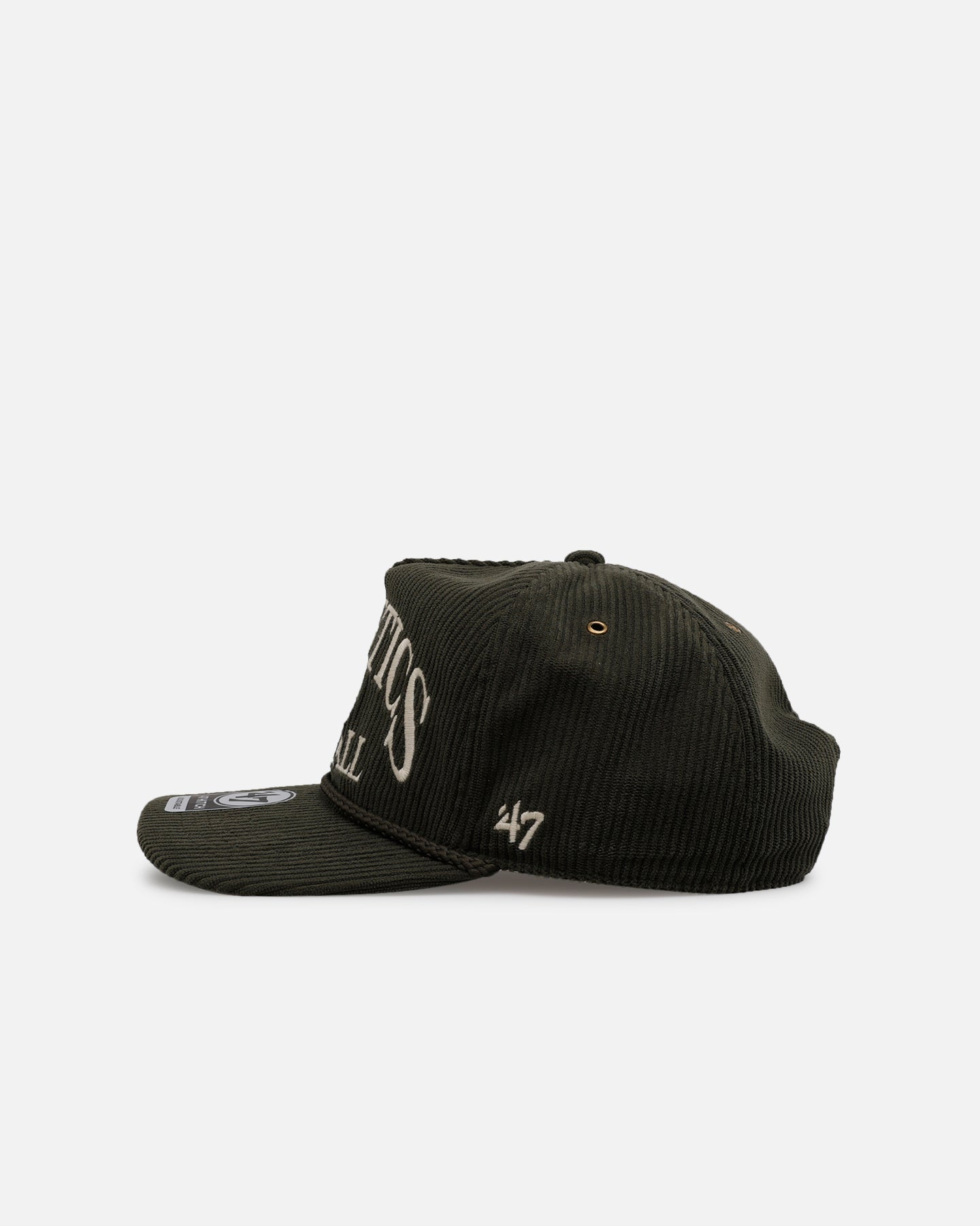 47 Brand Oakland Athletics 'Pitchout' 47 Hitch Corduroy Snapback Hat - Green Baseball Cap for Men & Women - Perfect for Games, Fan Gear & Streetwear Fashion