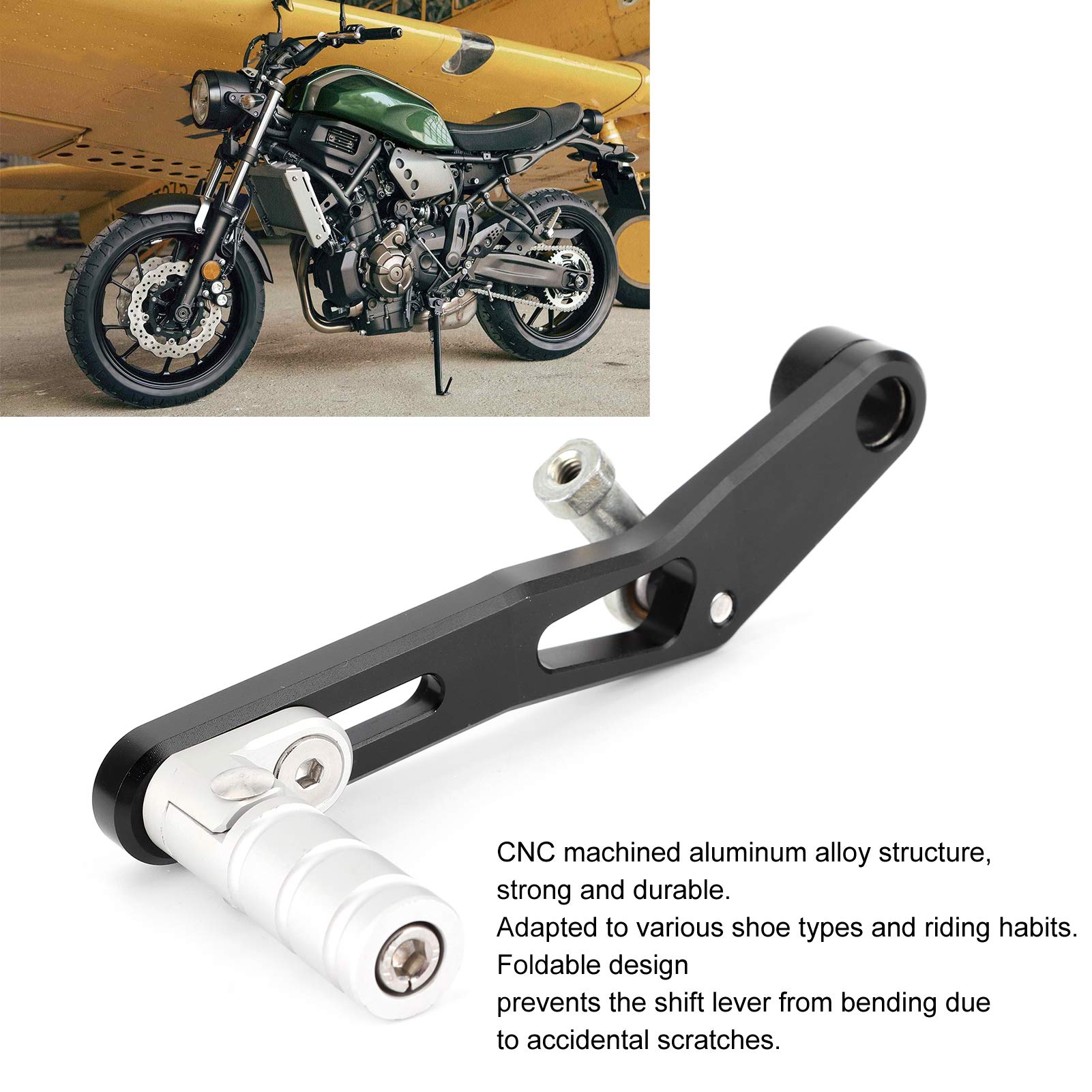 Motorcycle Heel Toe Shifter Pedal - Folding Gear Lever for Powersports & Bikes - Easy Riding Upgrade